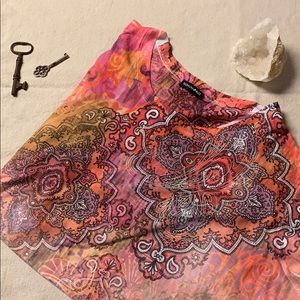 Fashion Bug patterned blouse 3X